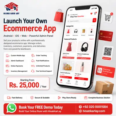 HisabKarLay ecommerce app development Meta ad