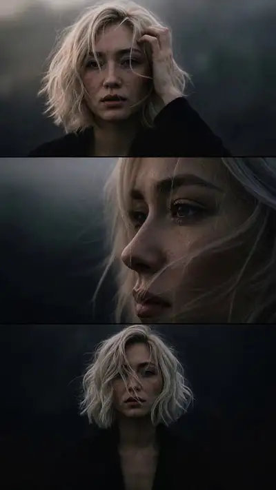 8K Cinematic 6s Vertical Video - Three-Panel Split Screen
