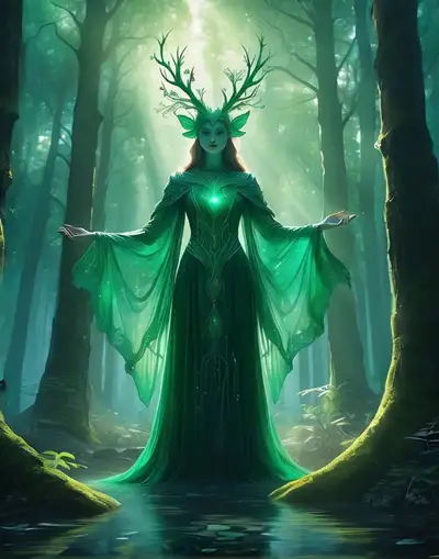 Ethereal Woodland Spirit Image-to-Motion Prompt