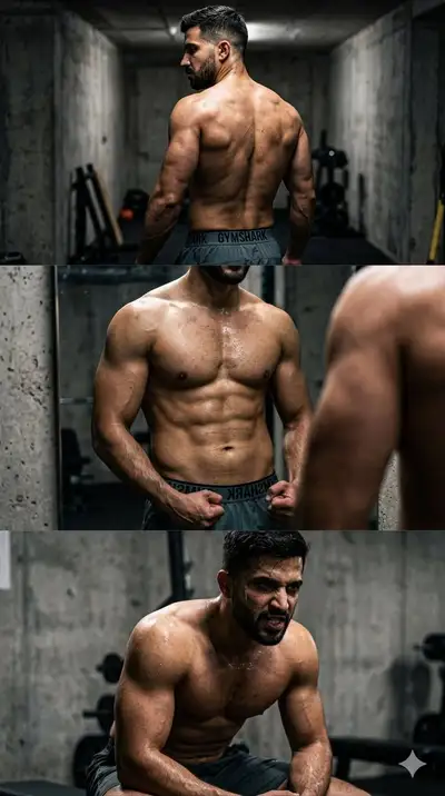 Underground Gym Cinematic Collage