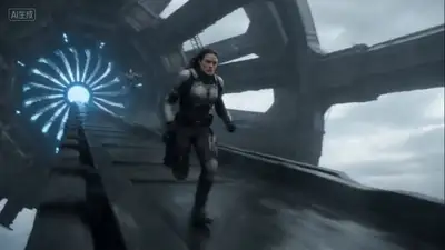 Cinematic Female Warrior Action Sequence