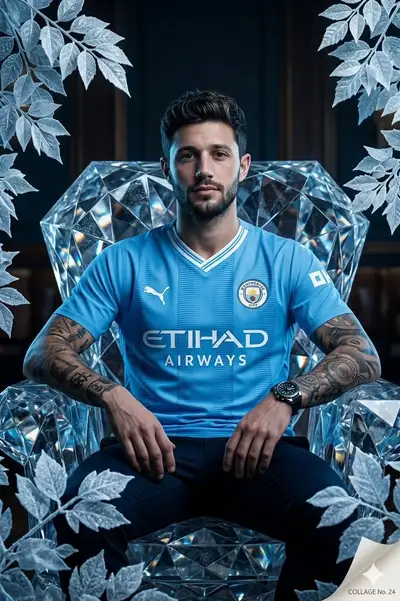 Cinematic Football Player Diamond Armchair Portrait