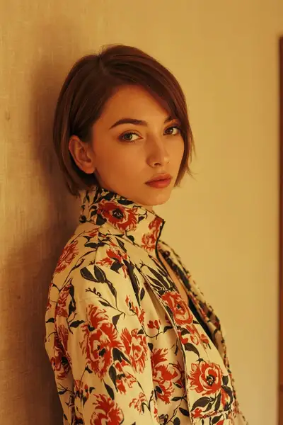 Editorial Portrait with Vintage Aesthetic