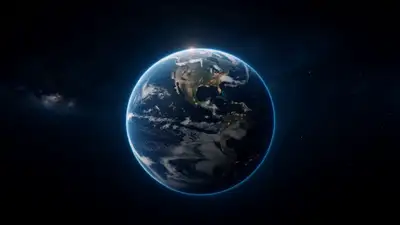 Epischer Erde-Zoom in eine verborgene Robotik-Werkstatt