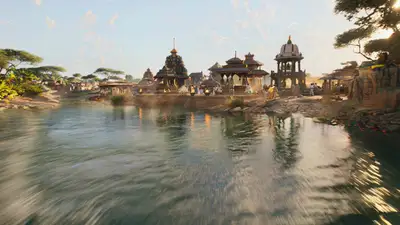 FPV Ancient Indian Vedic Kingdom Cinematic Shot