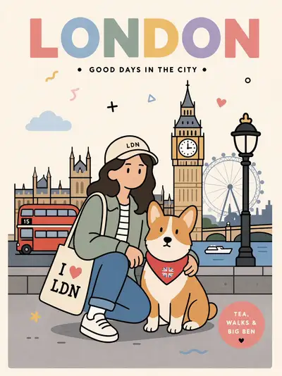 Flat-Vector Poster Illustration Prompt