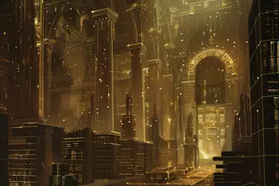 Neo-Gothic Digital World Base Prompt