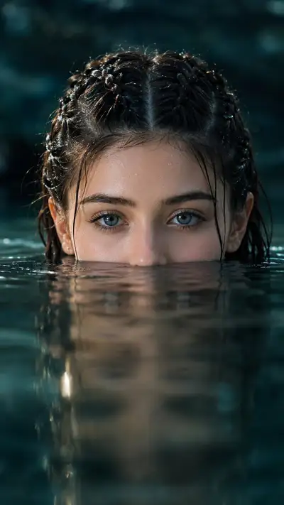 Ultra-realistic Underwater Cinematic Portrait