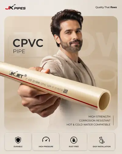 CPVC pipe premium product campaign poster