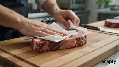 Hyper-realistic 10s Beef Steak Timelapse Video Prompt