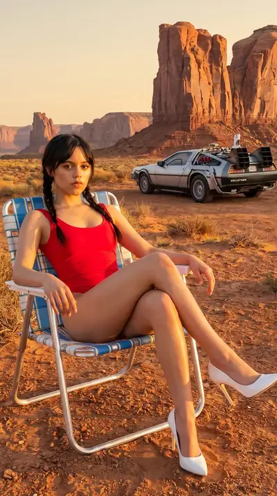 Desert Beauty with DeLorean