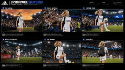 Cinematic Football Commercial Video Prompt
