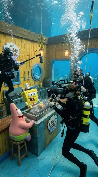 BTS SpongeBob Nano Banana 2 Film Set