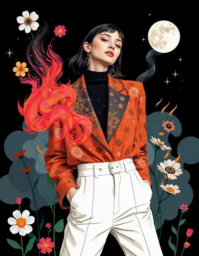 Editorial Photography and Illustration Blend