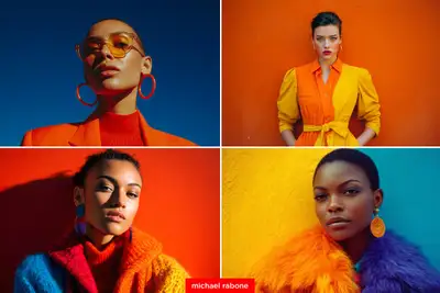 Colour Blocking Fashion Photography Prompt