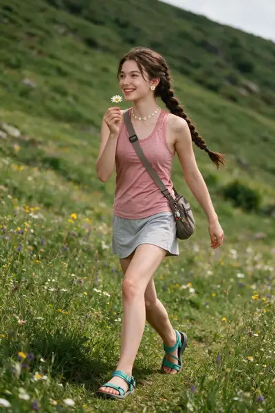 Wildflower Meadow Fashion Portrait