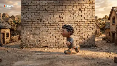 ワールドカップの夢を描くクレイアニメ短編映画のプロンプト