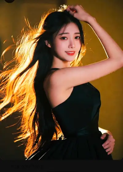 Golden Rim Light Studio Portrait