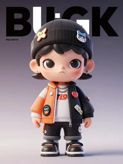Designer Collectible Art Toy Character Transformation