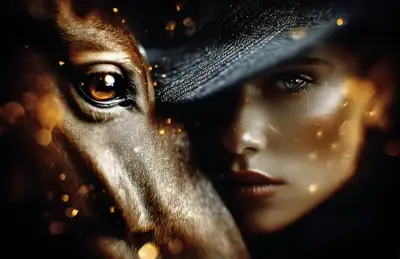 Cinematic Fantasy Portrait: Woman and Horse