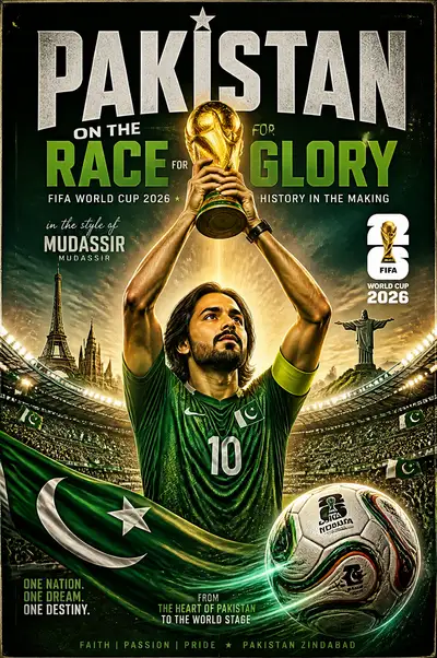 FIFA World Cup 2026 heroic national team poster template