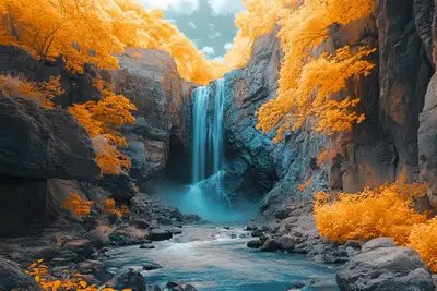 Infrared Canyon Vistas Base Prompt