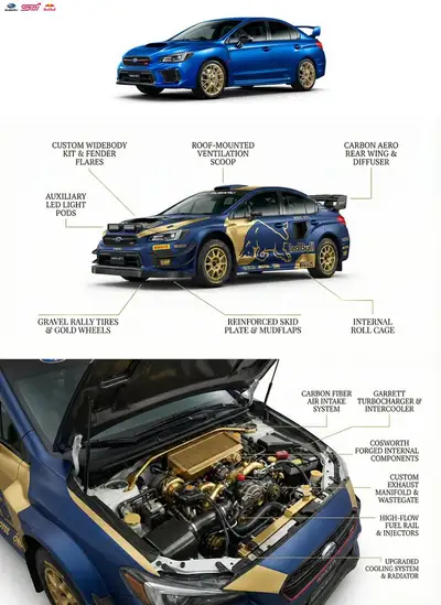 Subaru WRX Rally Performance Upgrade Prompt