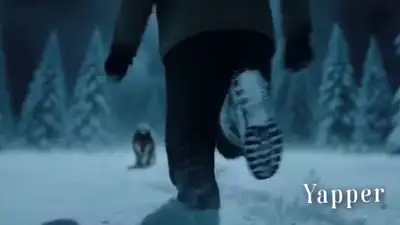Nordic Snow Chase with Wolf and Dog