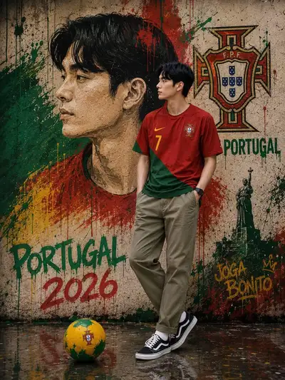 Viral CapCut-Style South Korea Graffiti Image