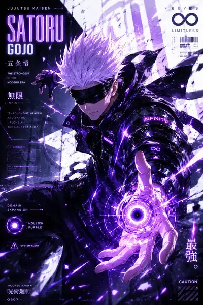 Sammleredition-Postervorlage für Anime-Charaktere