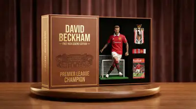 Plantilla de set coleccionable de figura de acción de jugador de la Champions League