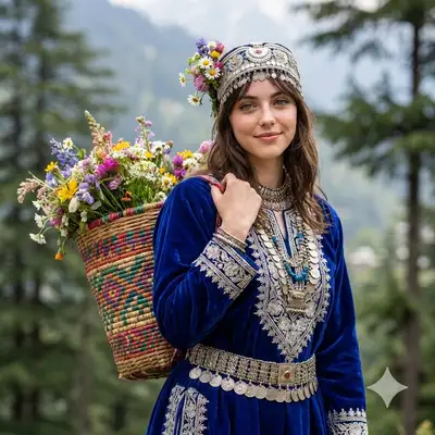 Kashmiri Woman Portrait Prompt