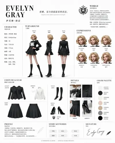 Character Reference Sheet Prompt