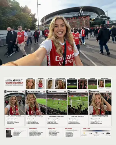 Vlog autêntico de estádio capturando um gol de futebol ao vivo