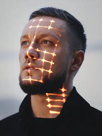 Futuristic Biometric Sci-Fi Portrait