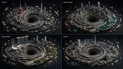 Spiraling City Singularity Grid Prompt
