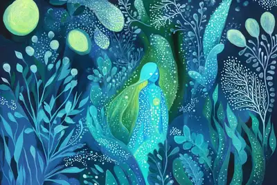 Bioluminescent Alien Forest Prompt