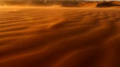 Desert Sunrise Motorcycle Cinematic Shot