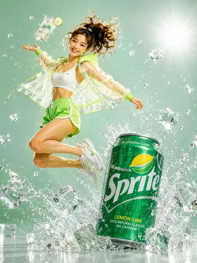 Sprite soda commercial jump shot