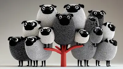Generación de Arte con IA: Árbol de Pugs con Referencia de Estilo