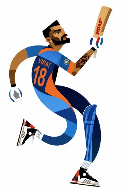 Cubist Vector Sports Poster of Four Legendary Athletes