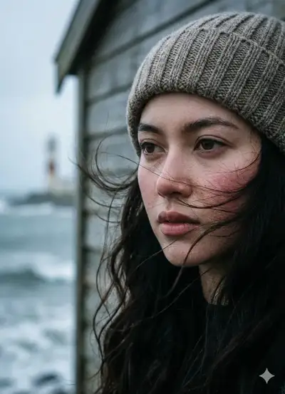 Cinematic Seaside Portrait Prompt