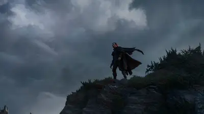 Storm Cliff Sentinel Cinematic Prompt
