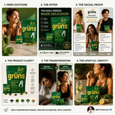 High-converting ecommerce hero product image