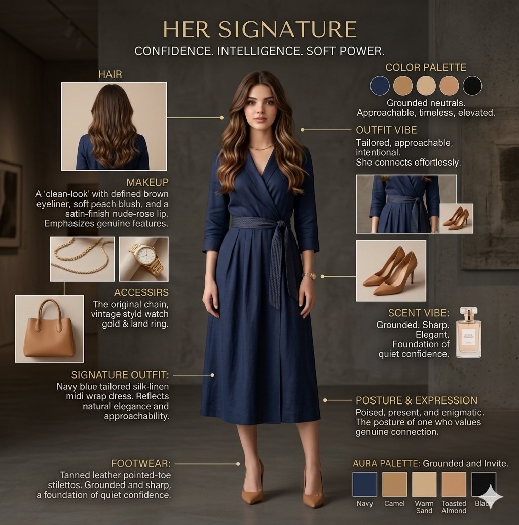 Personal Signature Look Character Board and Fashion Identity Poster