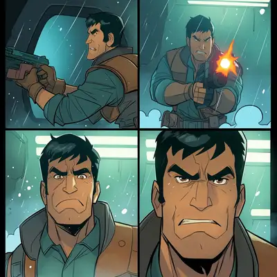 Midjourney Comic Book Panels Prompt