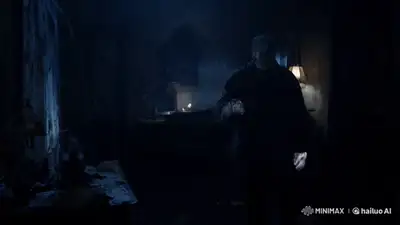 Ghost to Human Horror Cinematic Scene