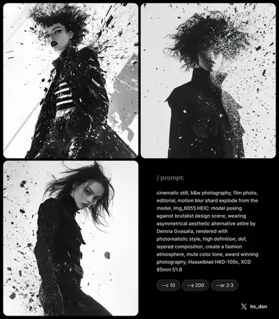 Black and White Fashion Explosion