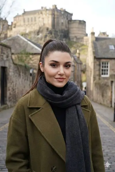 Detailed European Winter Portrait Prompt