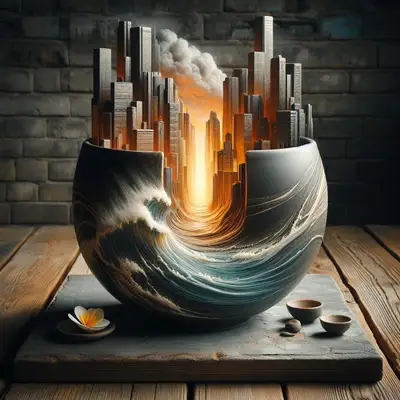 Contemporary Ceramic Raku Pottery